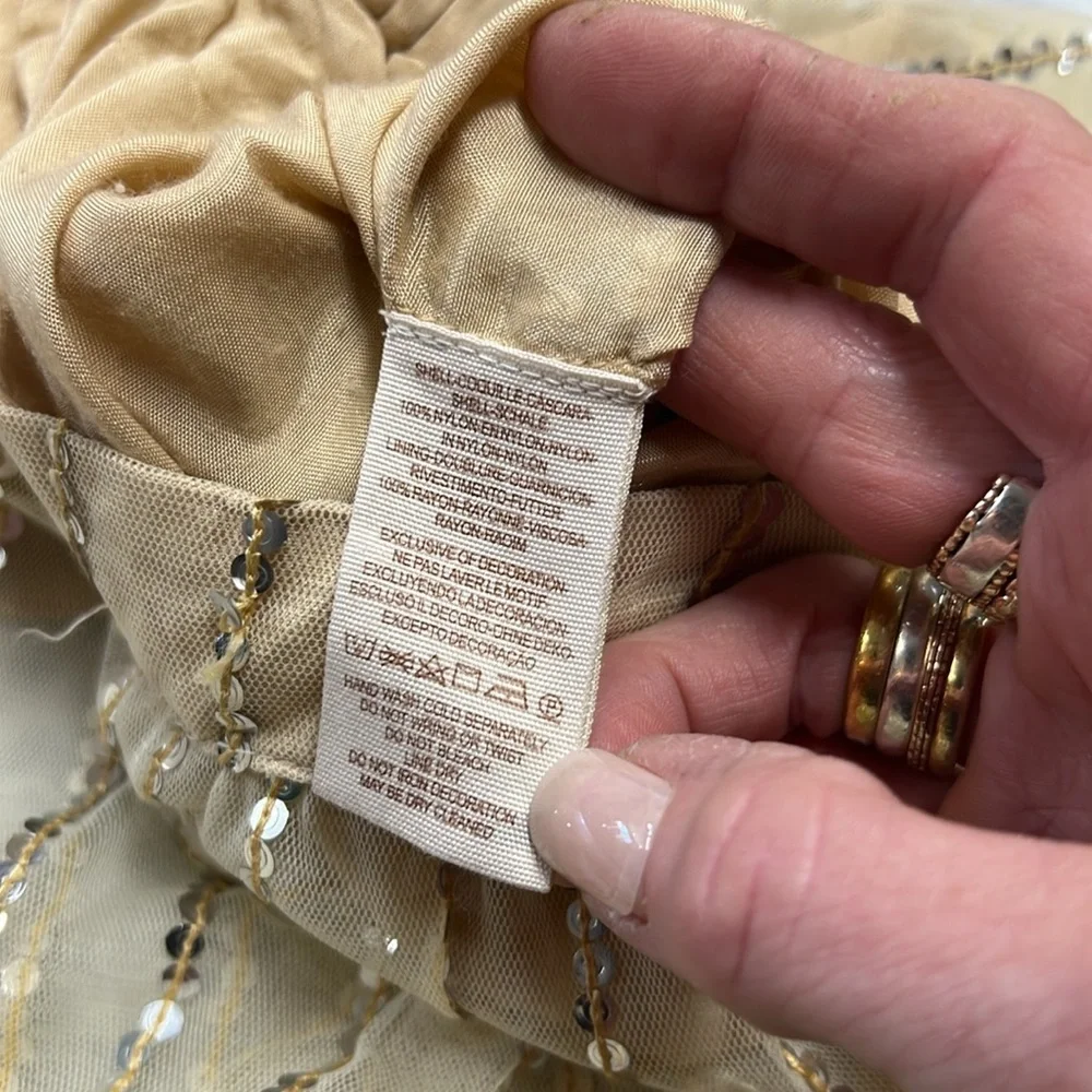 New Romantics | Free People Pull On Sequin Wide Leg Pants with Boy Shorts S - Picture 10 of 11